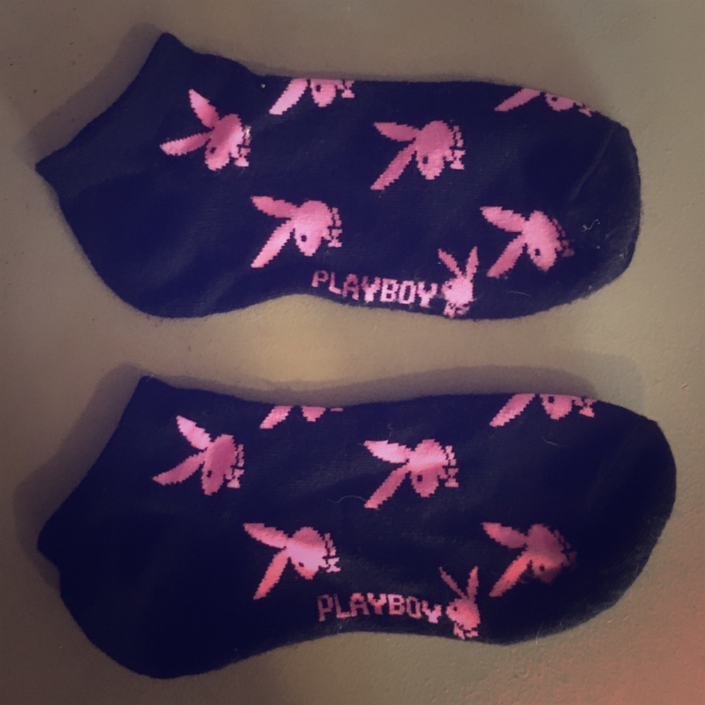 Two pairs of Playboy ankle socks